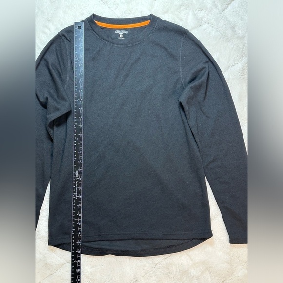 Omniwool men’s size small black long sleeve shirt layering layer s - Picture 5 of 6